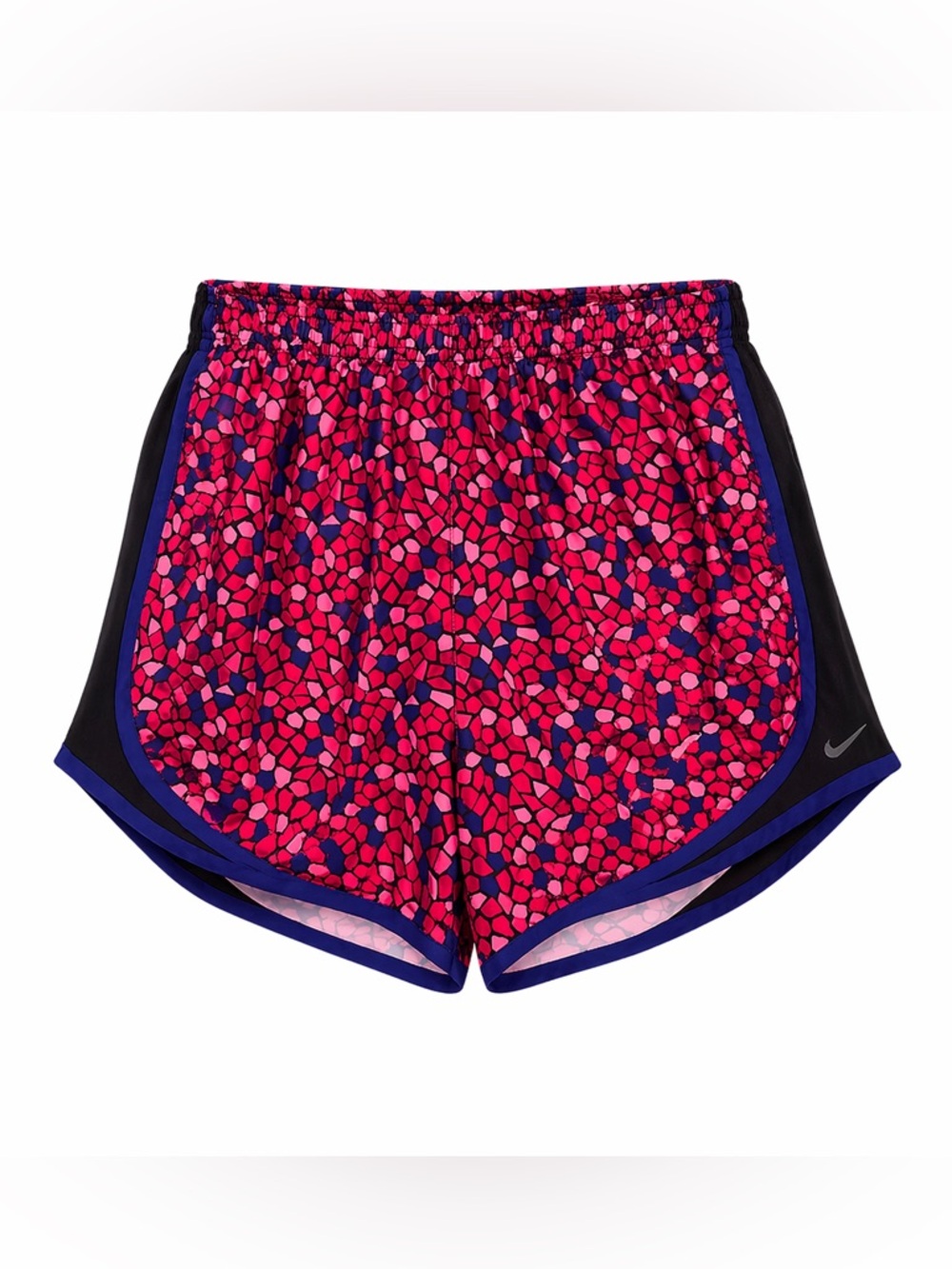 Nike Dri-FIT Tempo Running Shorts Pink Blue Mosaic Print Women’s Small